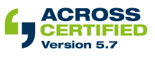 Across Certified Version 5.7